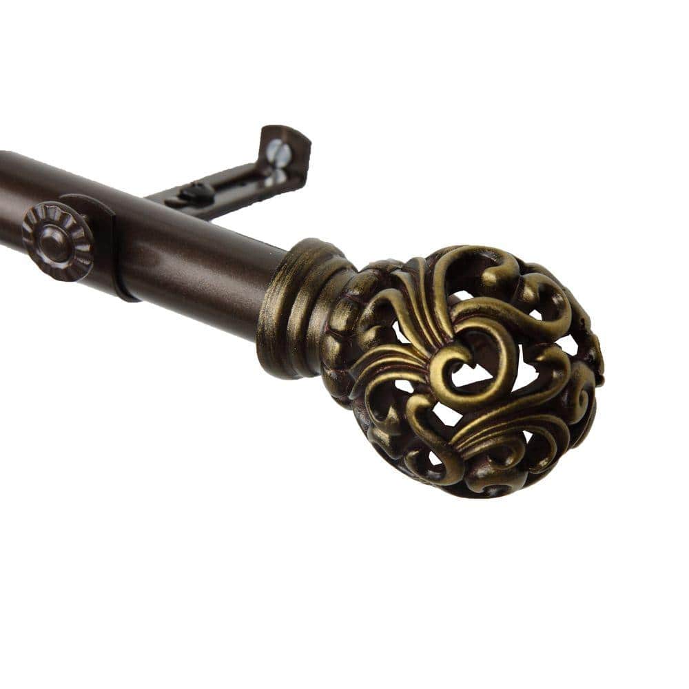28 in. - 48 in. Adora Single Curtain Rod in Cocoa price history on PriceWatchPro