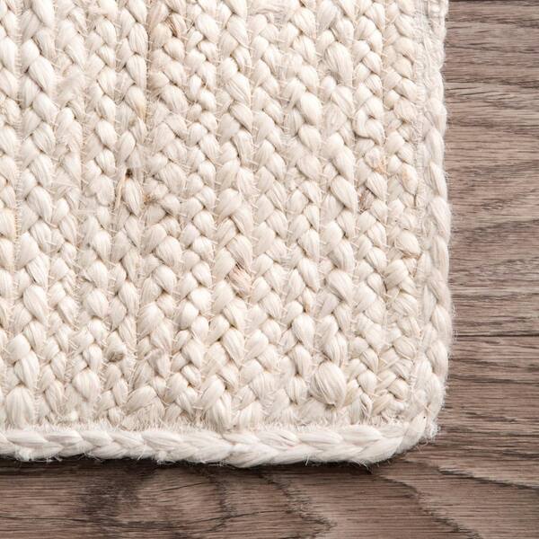 nuLOOM Caryatid Chunky Woolen Cable Off-White 6 ft. Round Rug CB01-606R -  The Home Depot