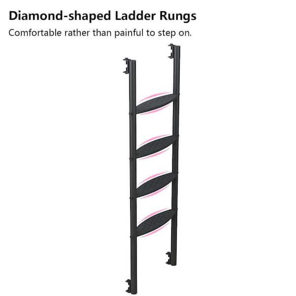 Bunk bed deals with removable ladder