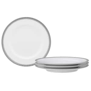 Whiteridge Platinum 6.5 in. (White) Porcelain Bread and Butter Plates, (Set of 4)