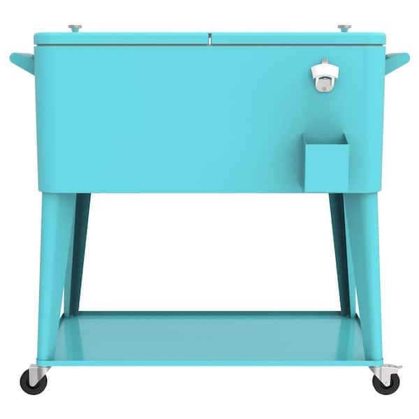 Unbranded Permasteel 80 Qt. Turquoise Chest Cooler