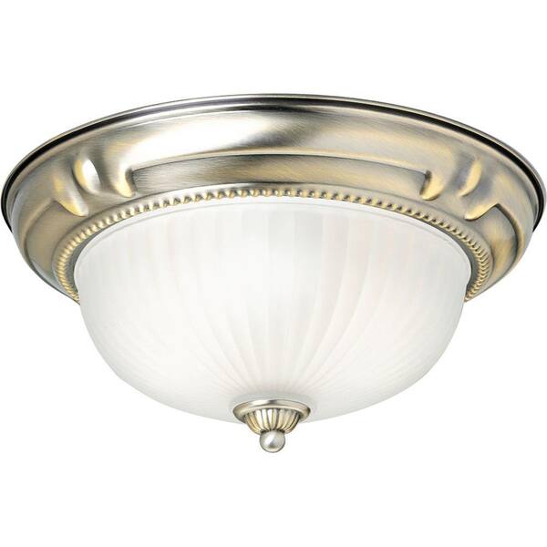 Progress Lighting Huntington Collection Colonial Silver 2-light Flushmount-DISCONTINUED