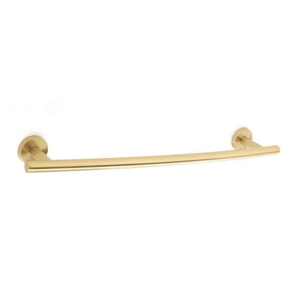 Arrondi 18 in. Towel Bar in Brushed Bronze/Golden Champagne