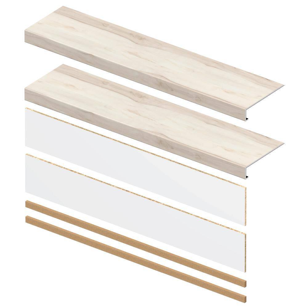Navarra 6.5 mm x 46 in. x 12 in. Exact Match Large Square Nose Stair Tread + Riser Combo Kit (2-Pack) price history on PriceWatchPro
