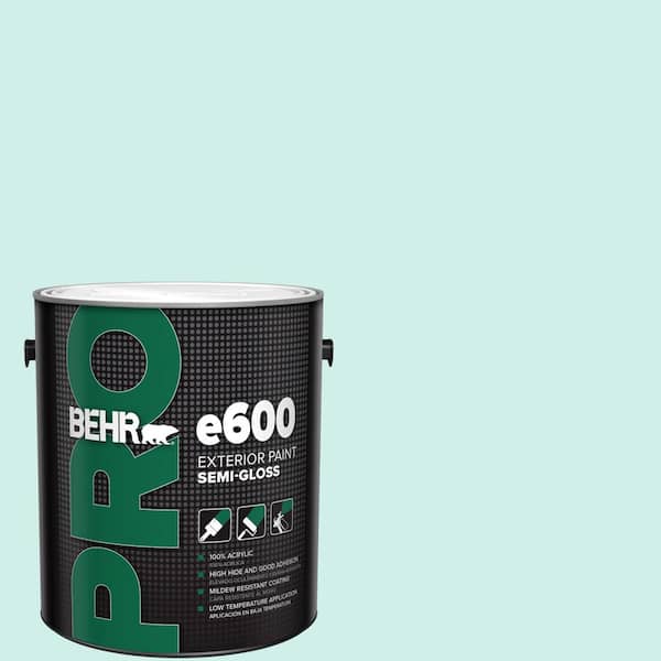 BEHR PRO 1 gal. #490A-1 Teal Ice Semi-Gloss Exterior Paint