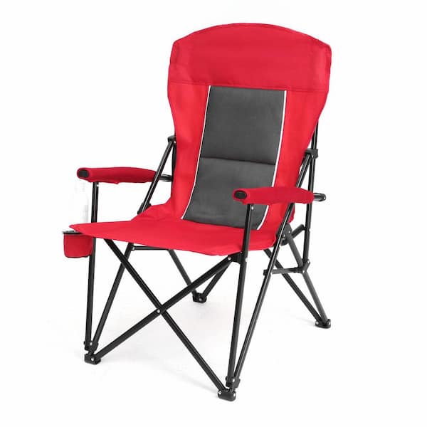 Blue Metal Folding Beach Lawn Chair, Director's Chair with