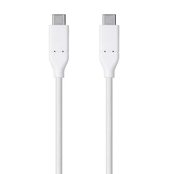 9.8 ft. Cables and Adapters; USB Type C to Type C 2.0 Cable - 480 Mbps, 3 Amp, 30/26AWG, White