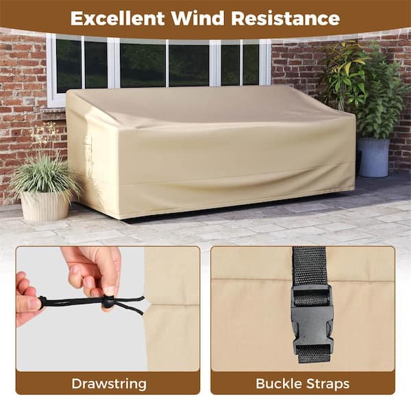 Patio Furniture Cover 3-Seater Outdoor Couch Cover, s