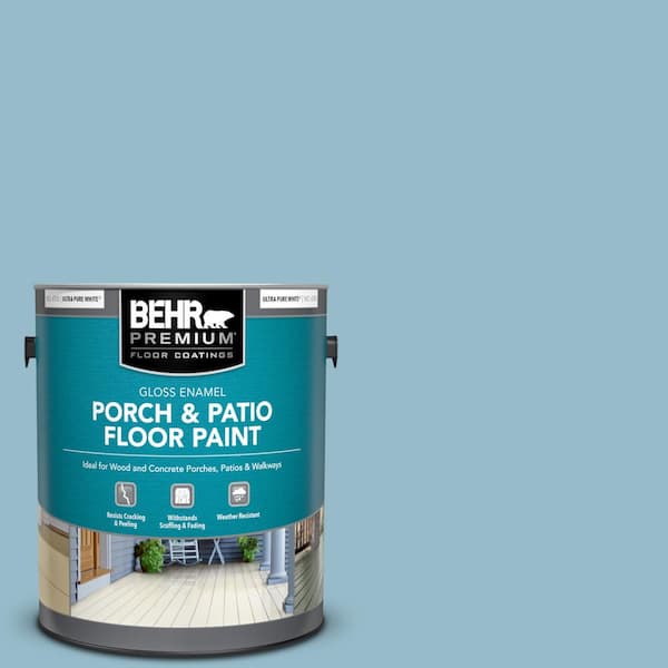 BEHR PREMIUM 1 gal. #S480-3 Sydney Harbour Gloss Enamel Interior/Exterior Porch and Patio Floor Paint