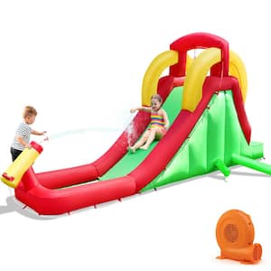Inflatable Water Slide Bounce House Bouncer Kids Jumper Climbing with 350-Watt Blower