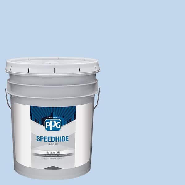 SPEEDHIDE 5 gal. PPG1242-2 Touch Of Blue Semi-Gloss Interior Paint