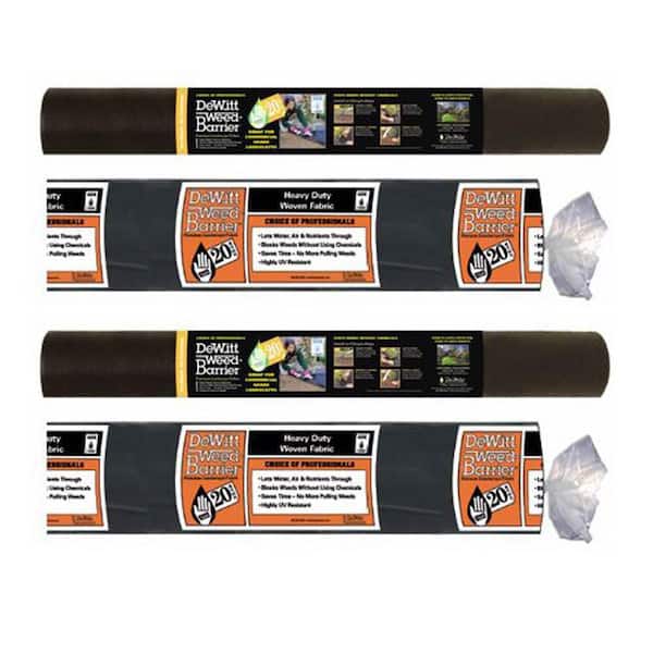 DeWitt 3 ft. x 100 ft. 4.1-Ounce Landscape Weed Barrier Fabric (2 Pack)