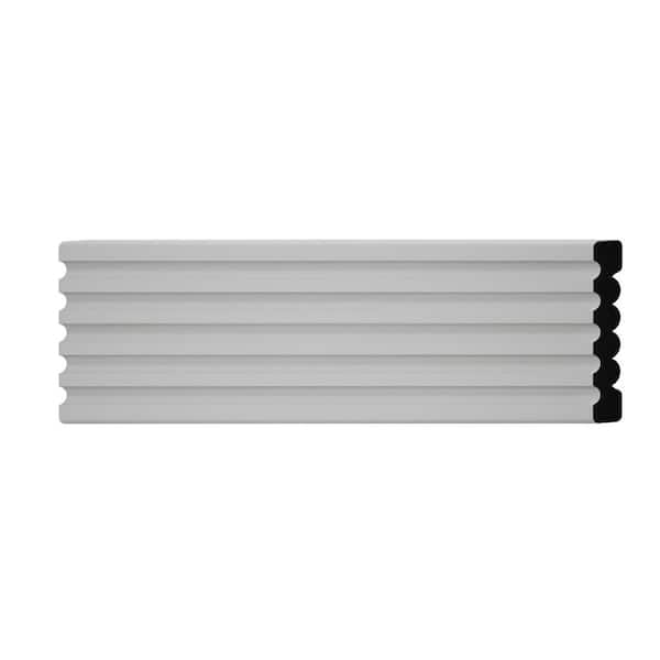 Ekena Millwork WM338 0.56 in. D x 3.38 in. W x 6 in. L Wood (Finger-Joint Pine) Chair Rail Sample