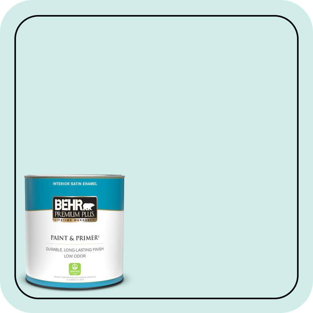 1 qt. #510C-1 Ionic Sky Satin Enamel Low Odor Interior Paint & Primer price history on PriceWatchPro