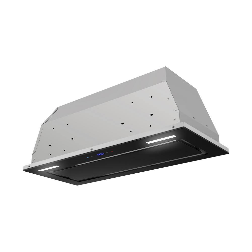 Streamline 28" Stainless Steel and Black Insert Range Hood