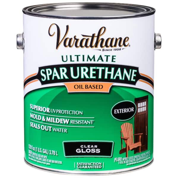 1 Gallon Clear Gloss Oil-Based Exterior Spar Urethane Exterior Wood Sealer