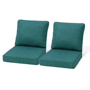 Pellebant 27.6 in. x 24.4 in. 2-Piece Outdoor Deep Seat Cushion