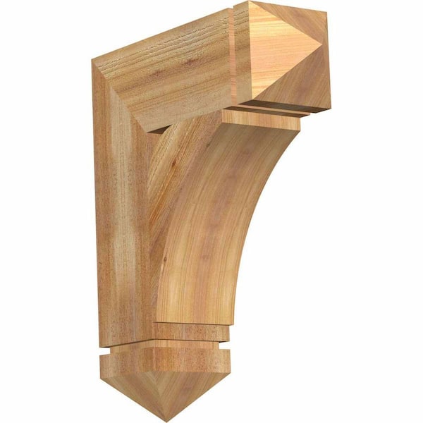 Ekena Millwork 6 in. x 24 in. x 20 in. Western Red Cedar Thorton Arts and Crafts Rough Sawn