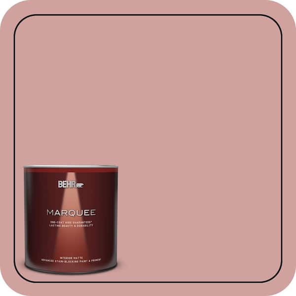 BEHR MARQUEE 1 Qt. #S150-3 Rose Pottery One-Coat Hide Matte Interior Paint & Primer
