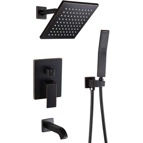 Unbranded Roxy 12.24 in. W 3 Jet Shower Tower in Oil Rubbed Bronze 16GS-36200