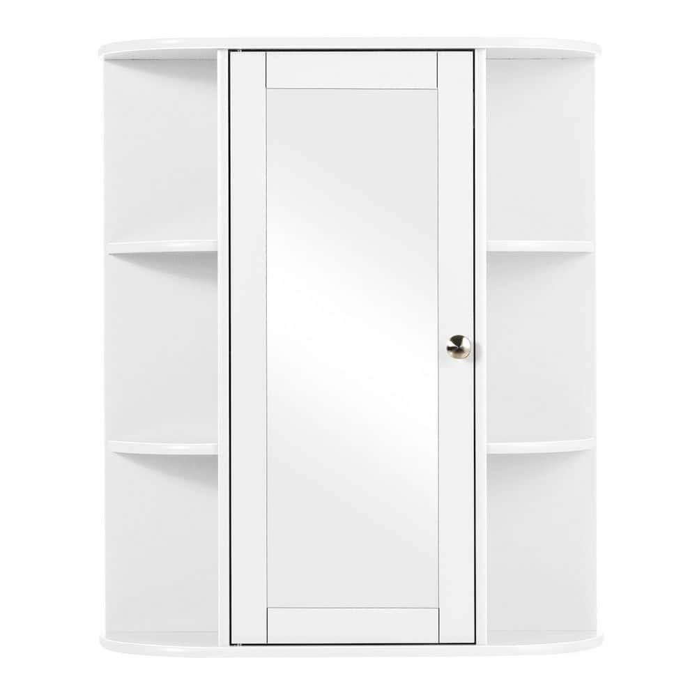 WELLFOR CY bathroom cabinet 23.5-in x 28-in x 8-in White Bathroom Wall  Cabinet in the Bathroom Wall Cabinets department at