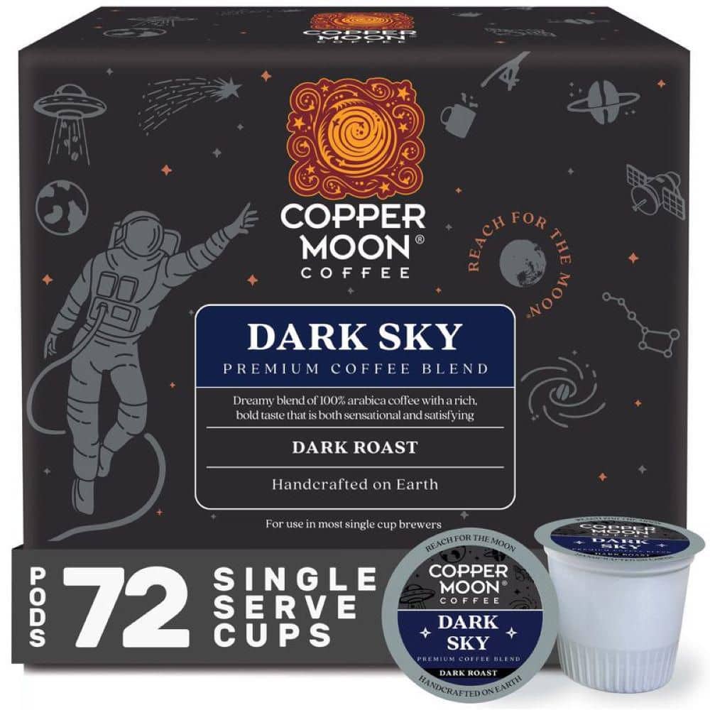 Single Serve Coffee Pods for Keurig K-Cup Brewers, Dark Sky Blend, Dark Roast (72-Pack) price history on PriceWatchPro