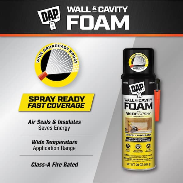 Wall and Cavity Foam 20 oz. Aerosol Spray Foam Sealant with Wide Spray Applicator (6-Pack)