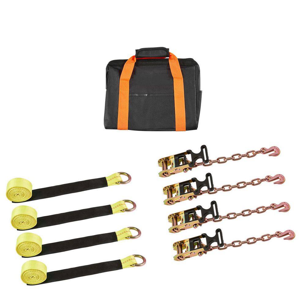 Wheel Chock Tie-Down Kit, Tire-Style Tow Dolly Strap, Car Tie Down Kit with Heavy-Duty Hook, Working Load 3333 lbs. price history on PriceWatchPro