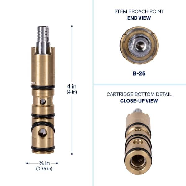 Brass Single-Handle Replacement Cartridge