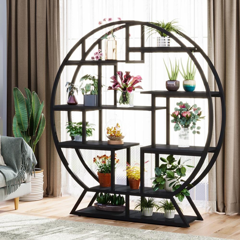 TRIBESIGNS WAY TO ORIGIN Eileen 63. Black Round Wood Indoor