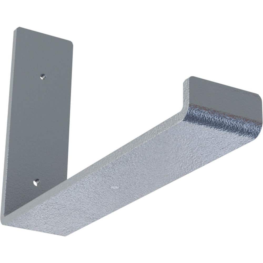 Hammered Light Blue Steel Bracket Shelf for Modern Farmhouse Decor, 2"x6.5"x10"