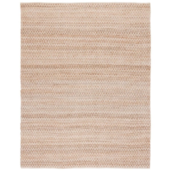 Natural Fiber 8 ft. x 10 ft. Natural Geometric Area Rug
