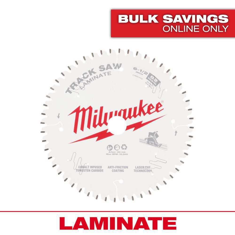 6-1/2 in. x 52-Tooth Carbide Laminate Track Saw Blade (1-Pack) price history on PriceWatchPro