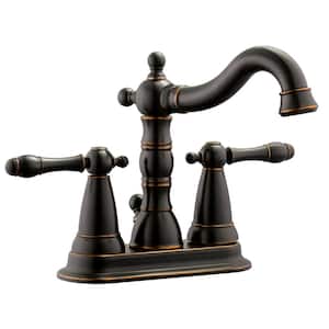 Oakmont 4 in. Centerset 2-Handle Bathroom Faucet in Oil Rubbed Bronze