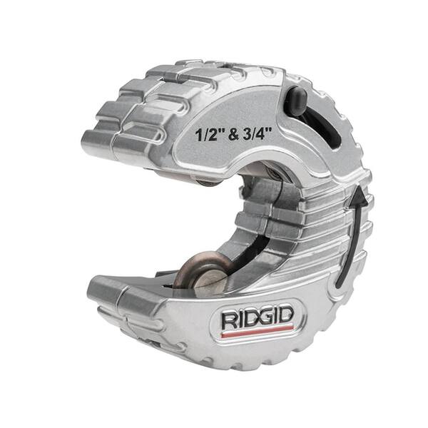 Ridgid 1 2 In 3 4 In C Style Adjustable Copper Tubing Cutter C34 The Home Depot