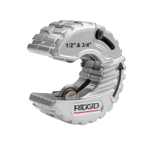 RIDGID 1/2 in. to 3/4 in. C34 "C" Style Close Quarters Quick Change Copper Pipe & Tubing Cutter w/ Spring Loaded Cutting Wheel