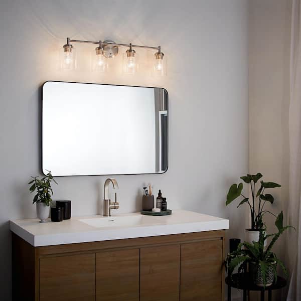 KICHLER Winslow 30 in. 4-Light Brushed Nickel Contemporary