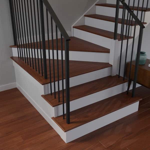 Stairtek 0.75 in. x 3.5 in. x 48 in. Prefinished Gunstock Red Oak