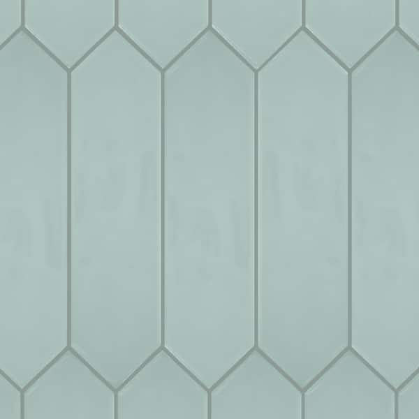 Daltile LuxeCraft Spa Glossy 3 in. x 12 in. Glazed Ceramic Picket Wall Tile (528 sq. ft./Pallet)