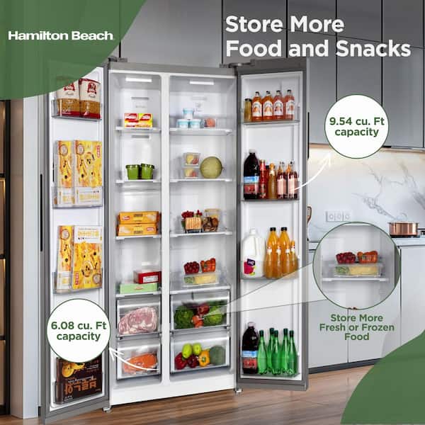 Hamilton Beach 15.6 cu. ft. Side By Side VCM Refrigerator in