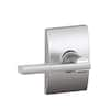 Schlage Latitude Satin Chrome Passage Hall/Closet Door Handle