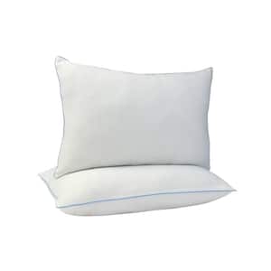 Tranquility Fresh Linen Medium Polyester Jumbo Bed Pillow (Set of 2)