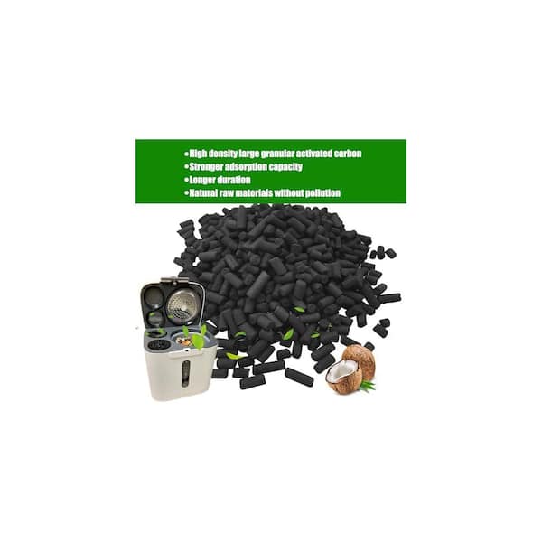 Justincity 6.7in. Round Charcoal Compost Bin Replacement Filters (Set Of 12) Activated Carbon Odor Absorbing For Kitchen Countertop 342PH03328D - The Home Depot - View #4