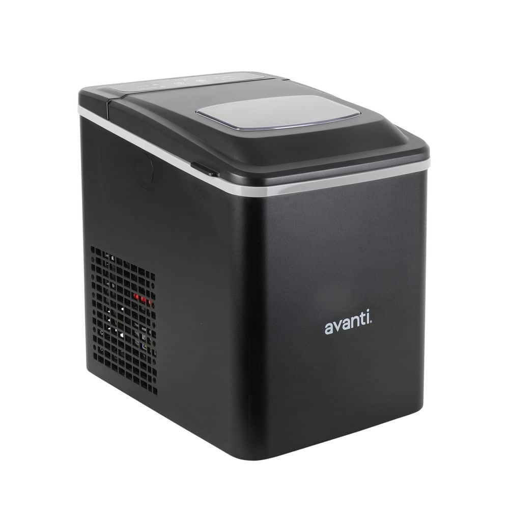 8.23 in. 26 lbs. Portable Ice Maker in Black