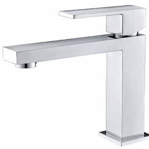 Single Hole Single-Handle Bathroom Faucet in Brushed Nickel