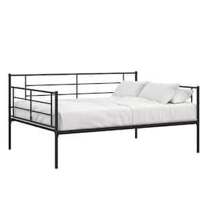 RealRooms Praxis Metal Daybed, Full, Black
