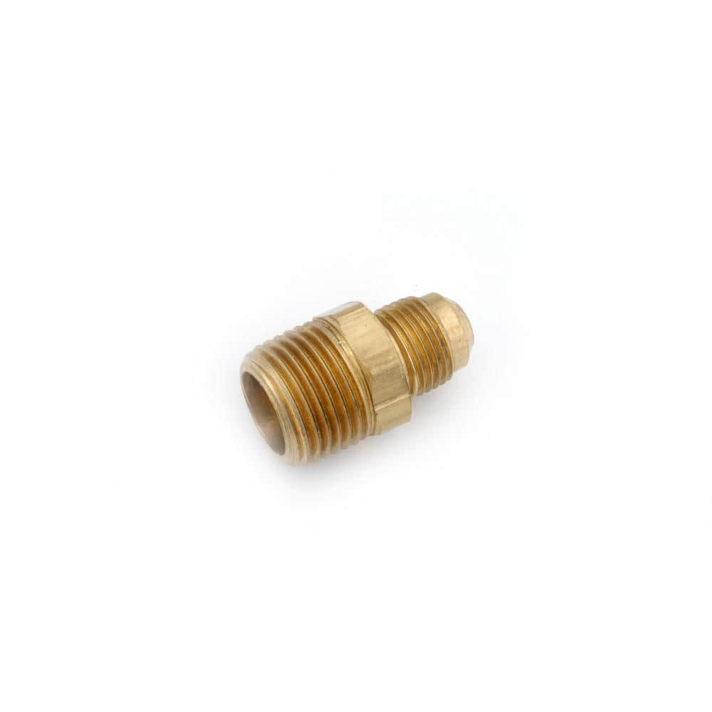 Anderson Metals Brass Connector, 3/8 In. Compression x 1/4 In. MPT