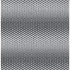 3D Geometric Dark Grey Paper Non-Pasted Strippable Wallpaper Roll Cover (56.05 sq. ft.)