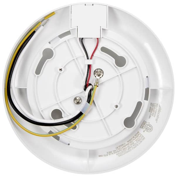 6 in. 1-Light White Motion Sensor Integrated LED Flush Mount