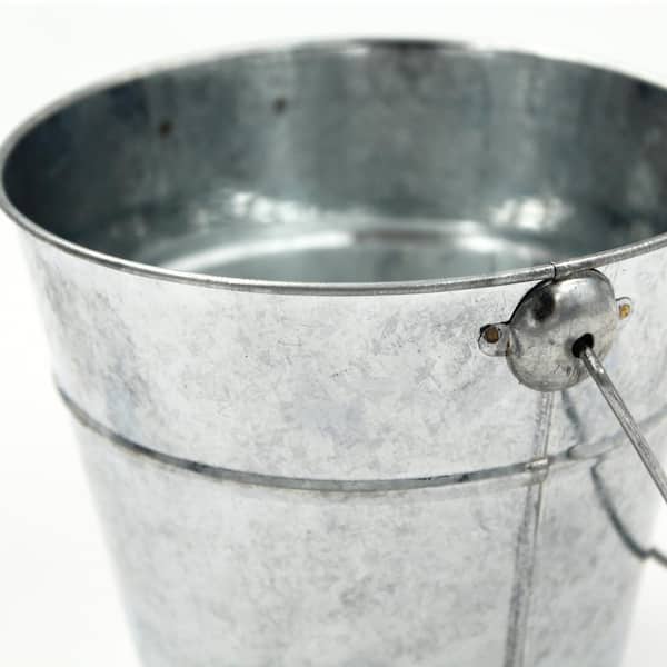 Qtmnekly 12 Pieces Small Bucket with Handle, Cute Mini Fleshy Pot Metal  Craft Composite Section Gift